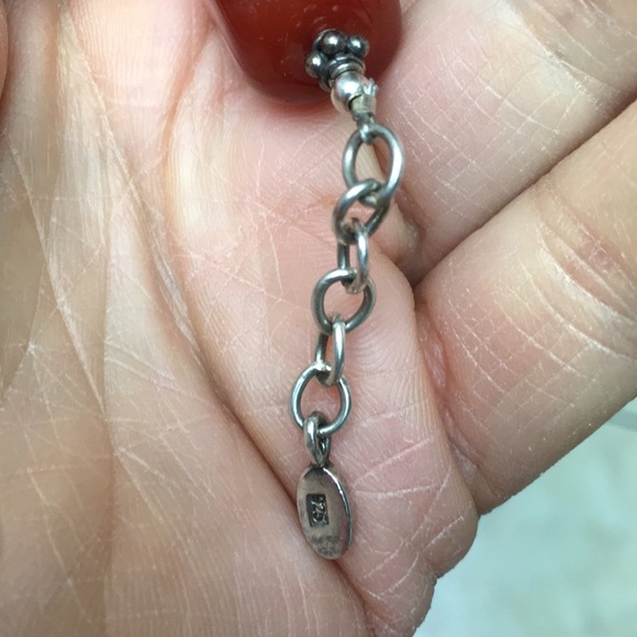 BARSE  real agate bracelet with .925 silver clasp - Picture 3 of 8